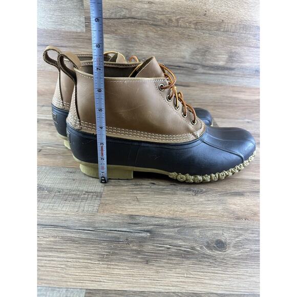 LL Bean Men’s Size 14M HM Bean Duck Boots Brown Leather 6” USA Made Rain… - Picture 10 of 10